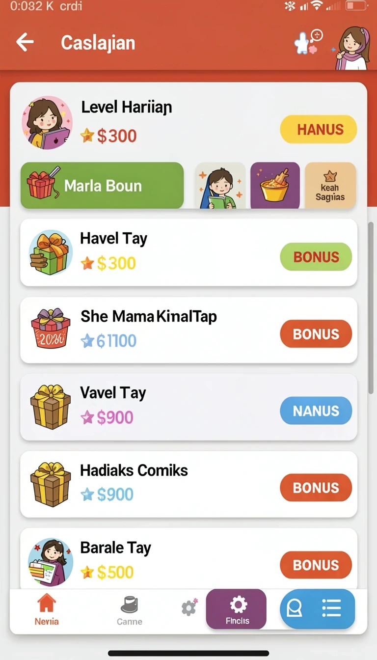 Beragam pilihan permainan menarik dalam aplikasi dewi11 App APK Terbaru.